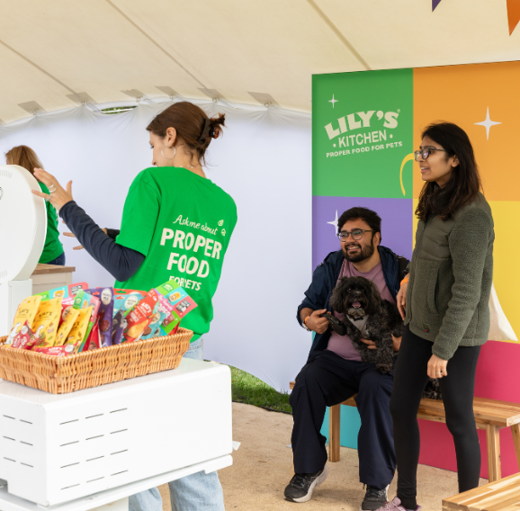 Shot of one of the stands at Amazon Pet Fest.