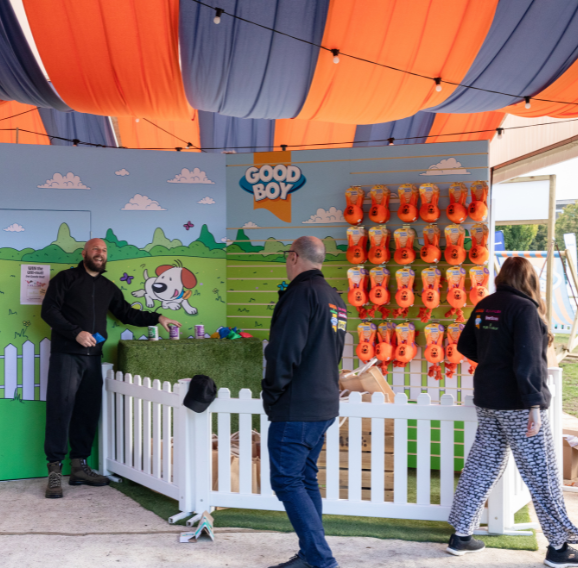 Shot of one of the stands at Amazon Pet Fest.