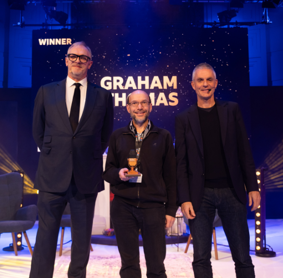 A shot of award winners at the BBC Outstanding Contribution Awards.