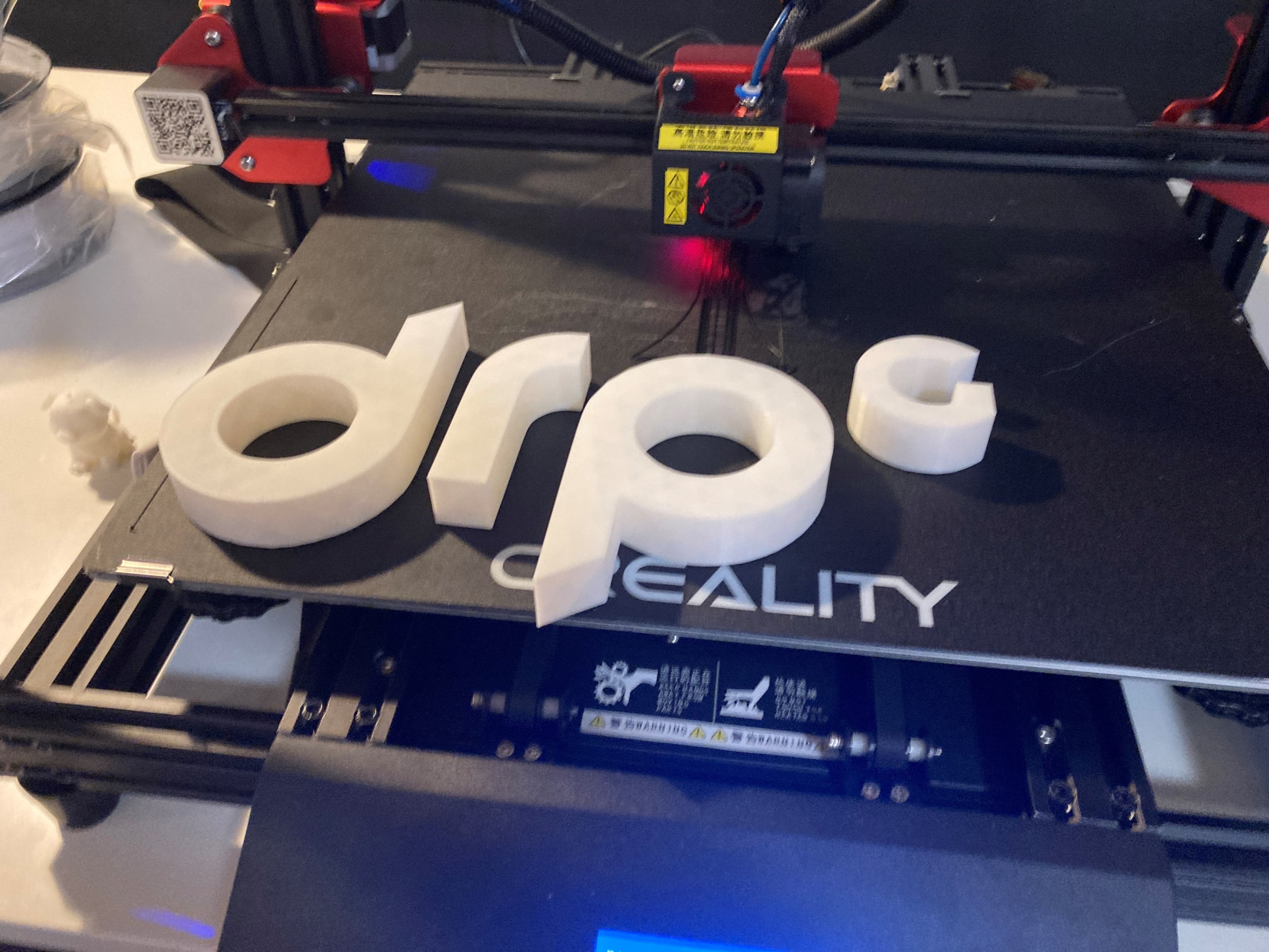 Shot of the DRPG being 3D printed