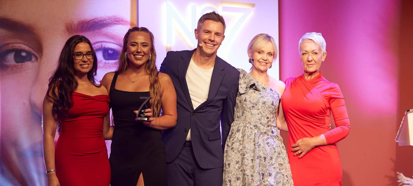 Group shot of award winners at the No 7 Virtual Training Event award ceremony.