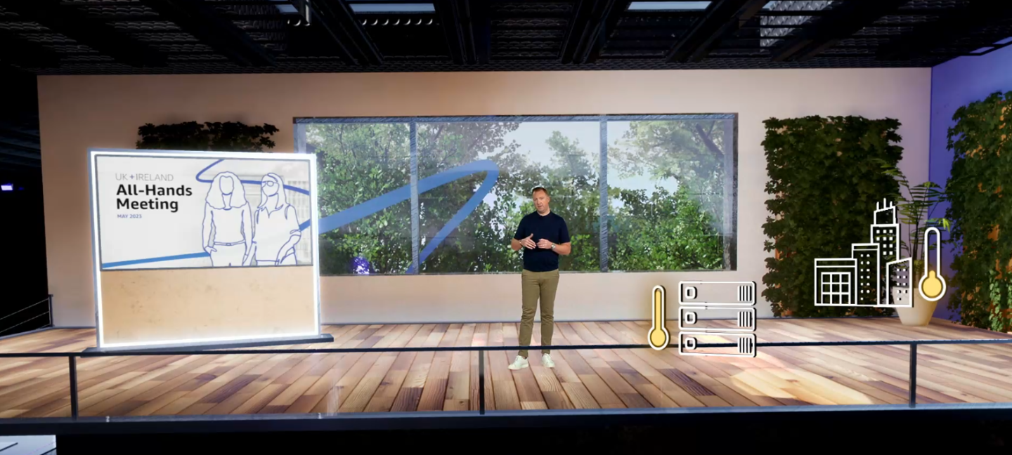 Shot from the Amazon all hands virtual event
