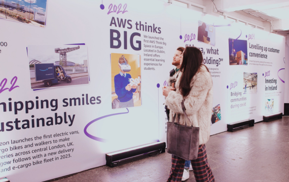 Photo from the photo tunnel at the Amazon UK & Ireland Event