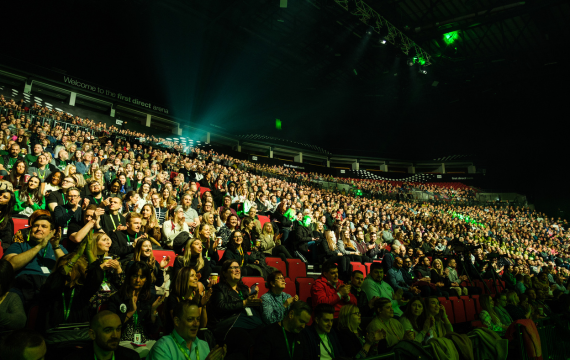 Audience shot of Asda's Managers' Conference