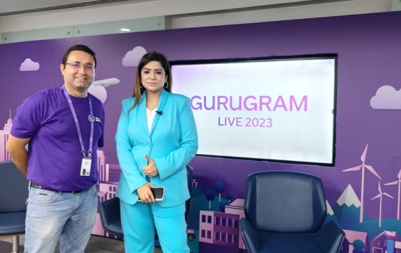 Shot of two people at BT Gurugram Live