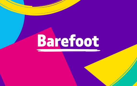 Image of BT Barefoot branding.