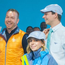 Shot of three people at the Birmingham 2022 Commonwealth Games Volunteer Orientation Broadcast.