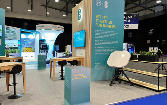 Shot of the EE exhibition stand