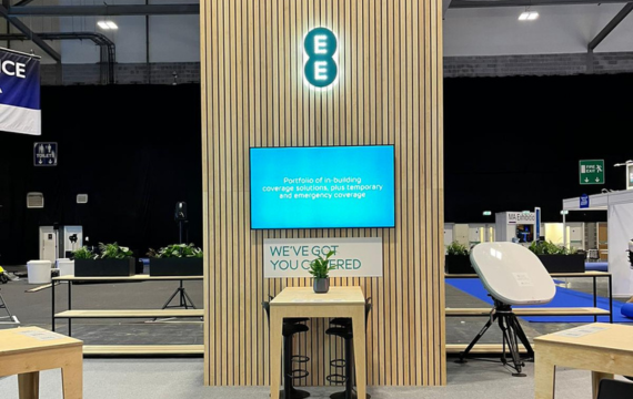 Shot of EE exhibition stand