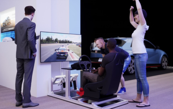 Rendor of the Hyundai Everything Electric exhibition stand