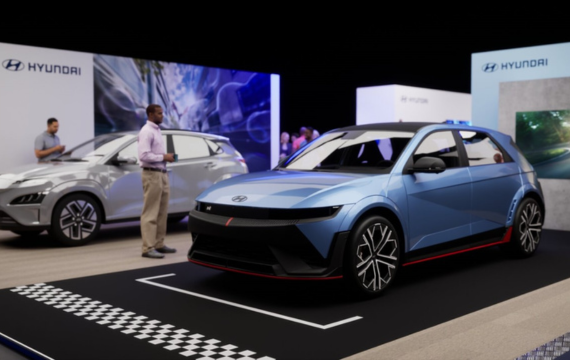 Rendor of the Hyundai Everything Electric exhibition stand