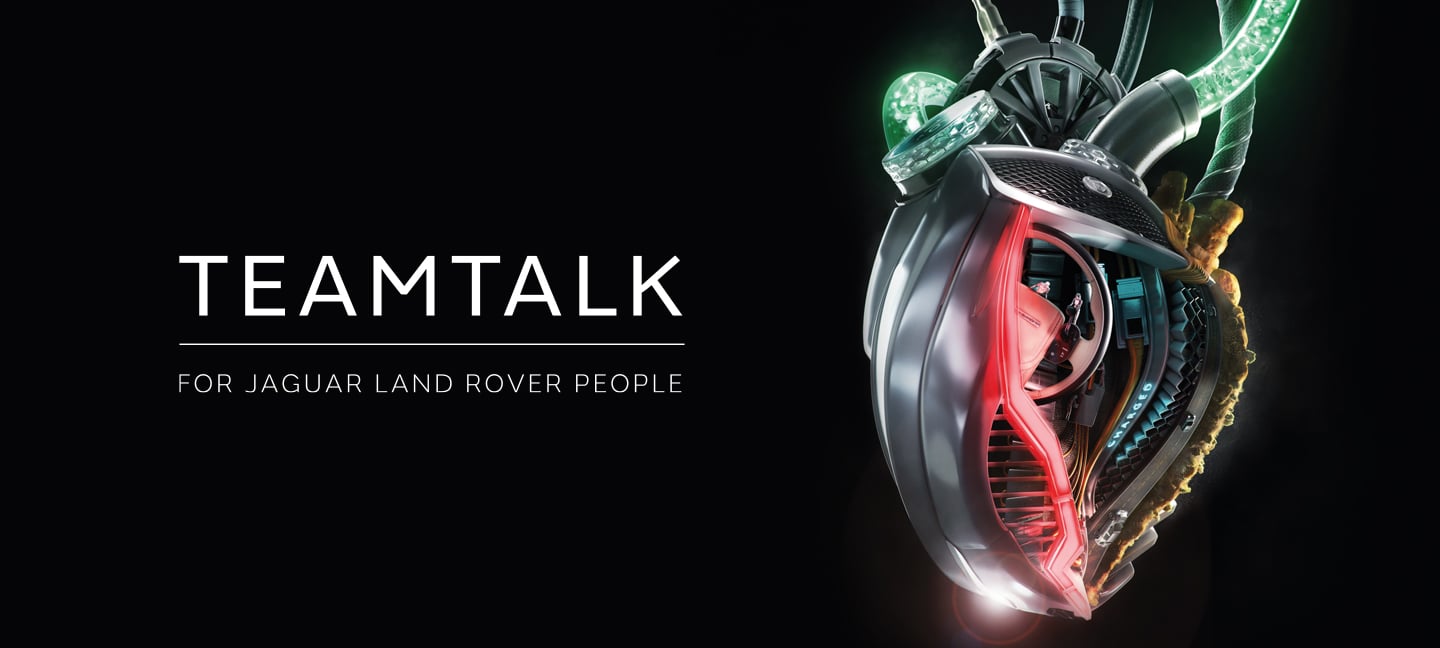 Branding promo for JLR's TeamTalk magazine