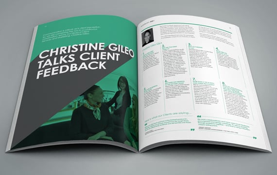 Image of a spread of the Infoworks magazine