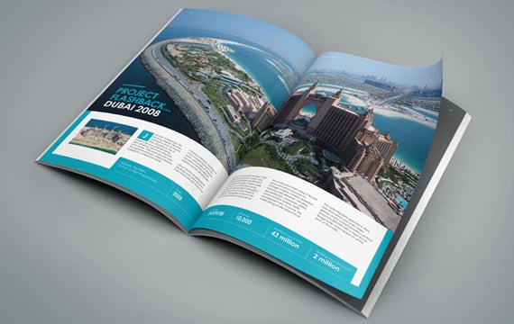 Image of a spread of the Infoworks magazine