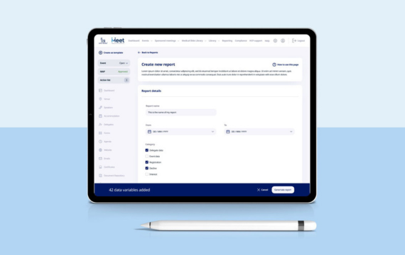 Mock-up of digital platform