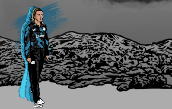 Screenshot of the Worcestershire County Cricket Club animated kit launch film