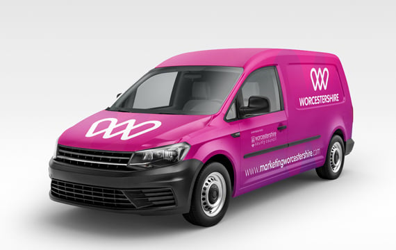 Image of One Worcestershire rebranded van