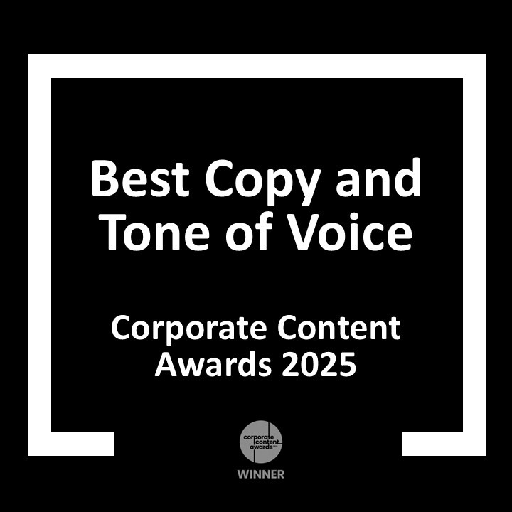 DRPG Design Awards - Corporate Content Awards 2025 - Best Copy and Tone of Voice