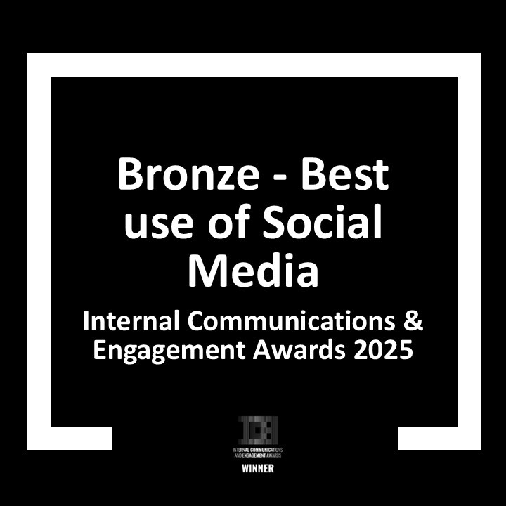 DRPG Design Awards - Internal Communications & Engagement Awards 2025 - Bronze - Best Use of Social Media