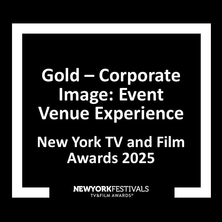 DRPG Design Awards - New York TV and Film Awards 2025 - Gold - Corporate Image Event  Venue Experience