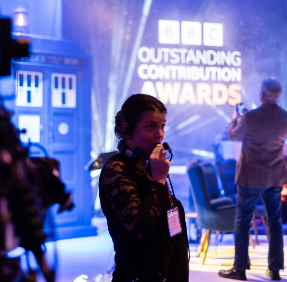 A BTS Shot of a DRPG Producer as part of the BBC Outstanding Contribution Awards.