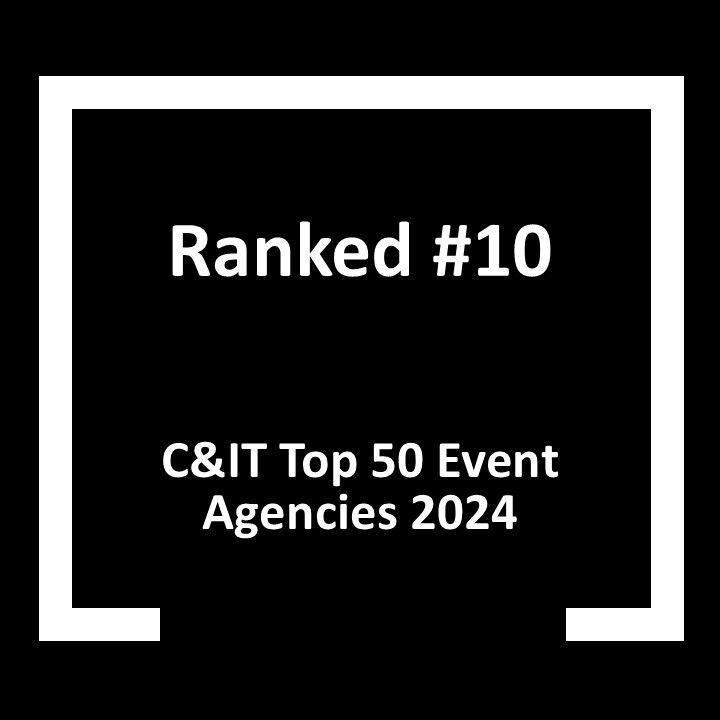 DRPG Live Awards - Ranked #10 - C&IT Top 50 Event Agencies 2024