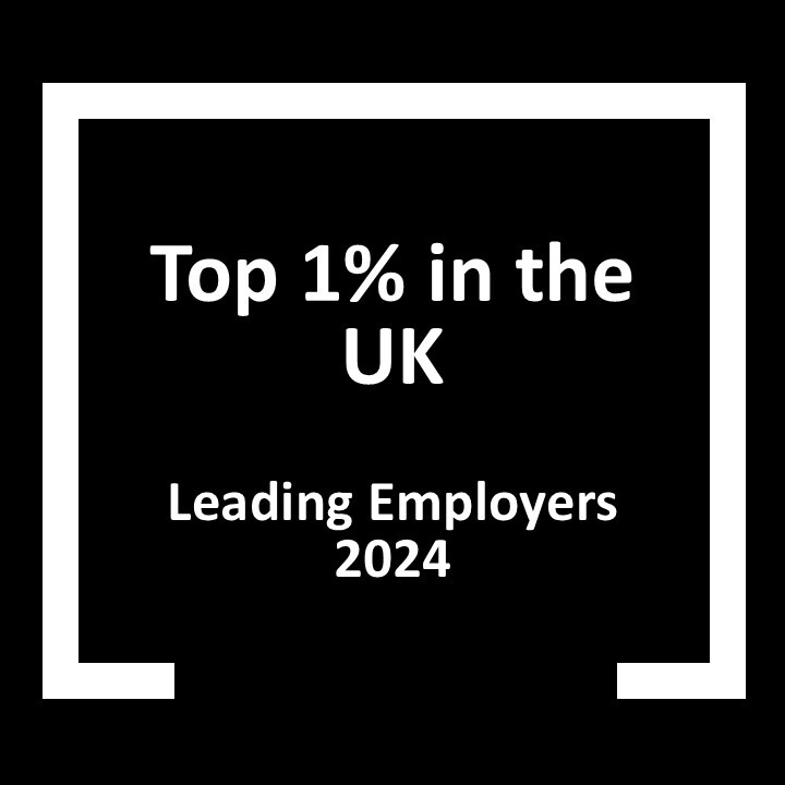 DRPG Live Awards - Top 1% in the UK - Leading Employers 2024