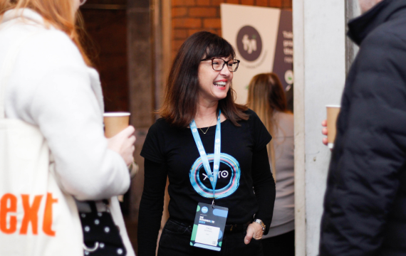 Shot of people talking at the Xero Roadshow