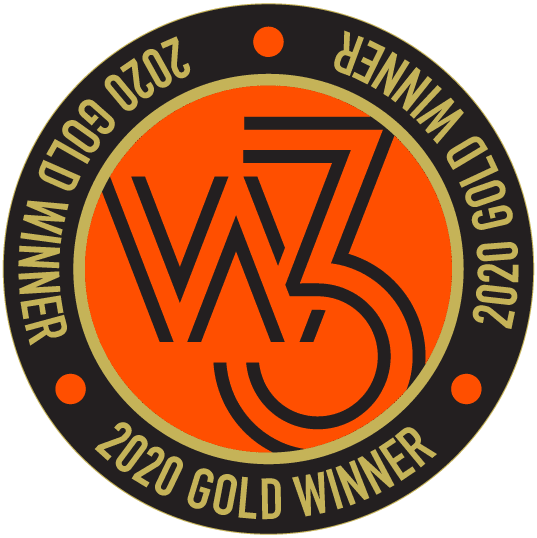 w3 Awards Gold sticker