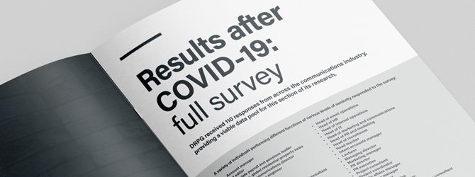 Opened page of the whitepaper saying 'Results after COVID-19: full survey'